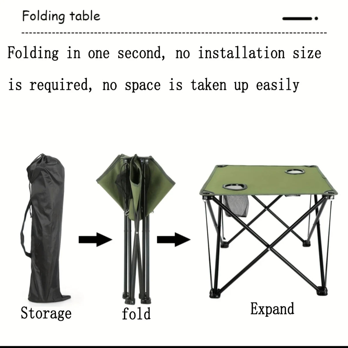 Foldable Camping Table – Waterproof Outdoor Picnic & Art Table Folding Outdoor Table Axl