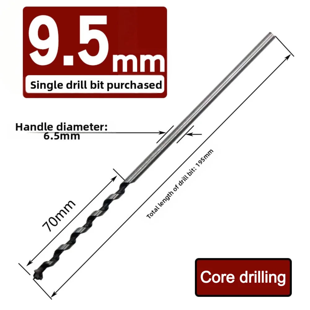 HSS Square Hole Drill Bit 6–18mm | Mortising Chisel Wood Mortising Drill Bit Axl 9.5mm China Mainland