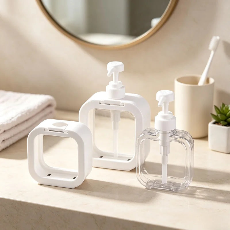 Transparent Soap Dispenser 300/500ML – Refillable Pump Bottle Soap Dispenser Axl