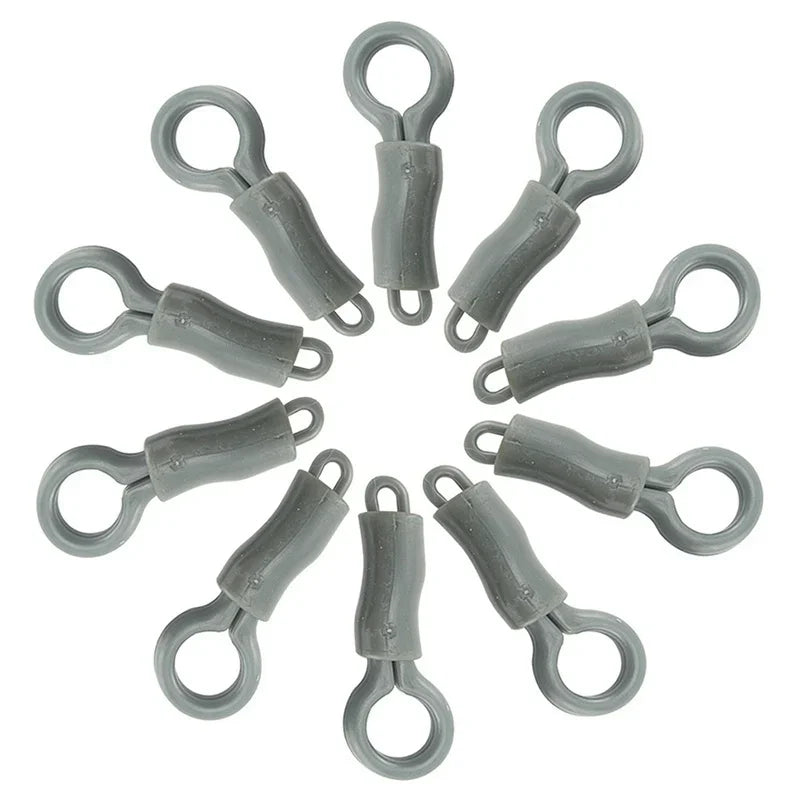 10-Pack Carp Fishing Back Lead Clips with Tubes | ABS Tackle Fishing Lead Clips Axl