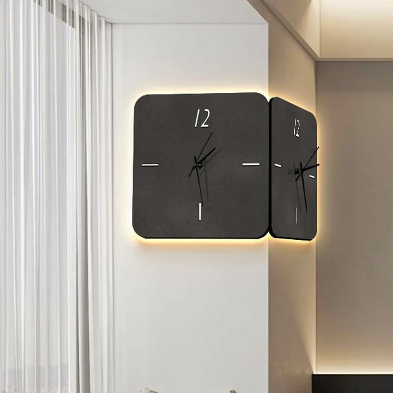 Modern Silent Wall Clock – Minimalist Square Resin 30cm Decor Wall Clock Axl D 30x30x2CM