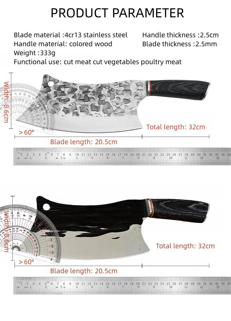 8-Inch Hammer-Forged Stainless Steel Boning & Chef's Knife Chef's Boning Knife Axl