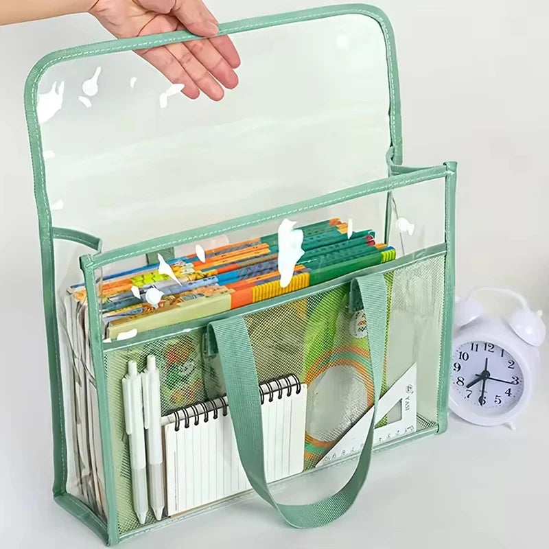 Expandable Waterproof File Storage Bag – Transparent Document Organizer Document Storage Bag Axl