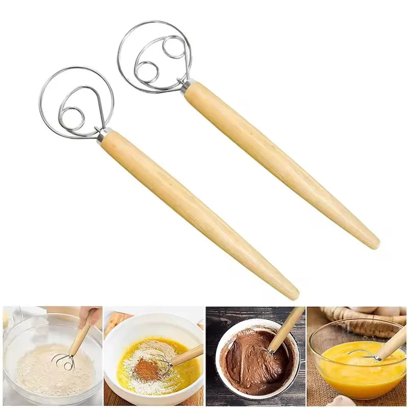 Danish Dough Whisk – Stainless Steel Bread & Pastry Mixer Danish Dough Whisk Axl