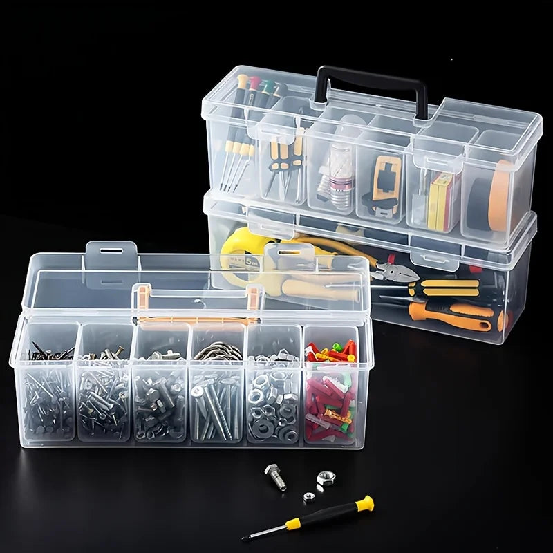7-Piece Multi-Compartment Tool Parts Storage Box Organizer Parts Storage Organizer Axl