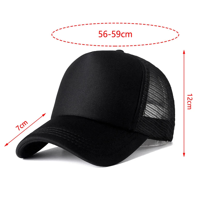 Unisex Mesh Baseball Cap – Adjustable Snapback Trucker Dad Hat Mesh Baseball Cap Axl