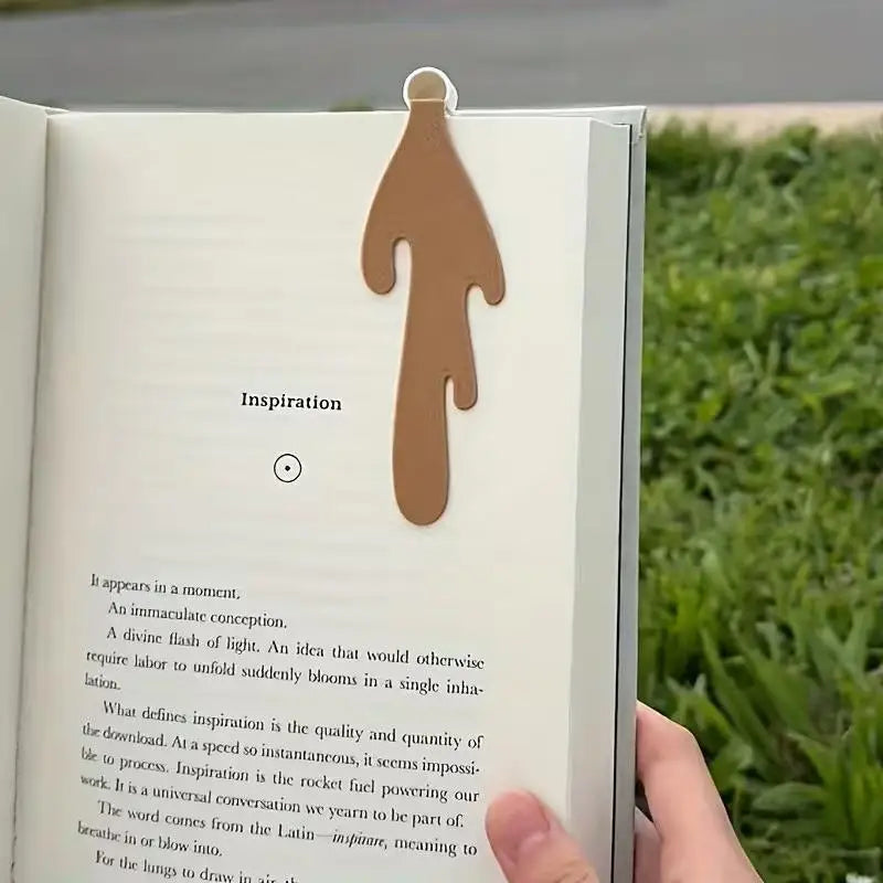 Coffee Cup Leather Bookmark – Novelty Page Marker Gift Leather Bookmark Axl