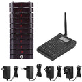 Wireless Restaurant Pager System | 999 Channels, 10–20 Pagers Wireless Pager System Axl 10 Waiting Buzzers US