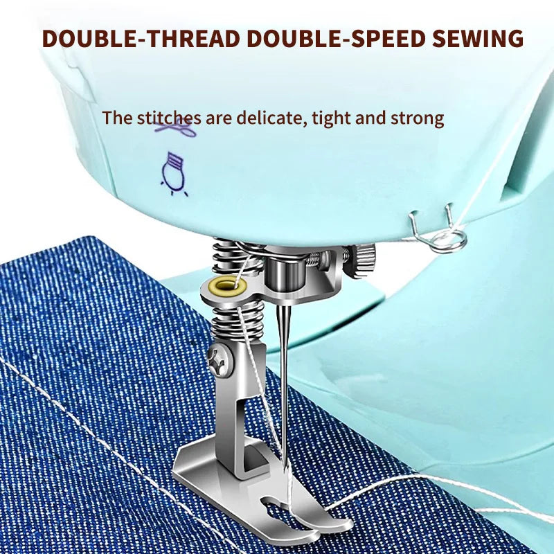 Portable Mini Electric Sewing Machine for Beginners – DIY Mini Sewing Machine Axl