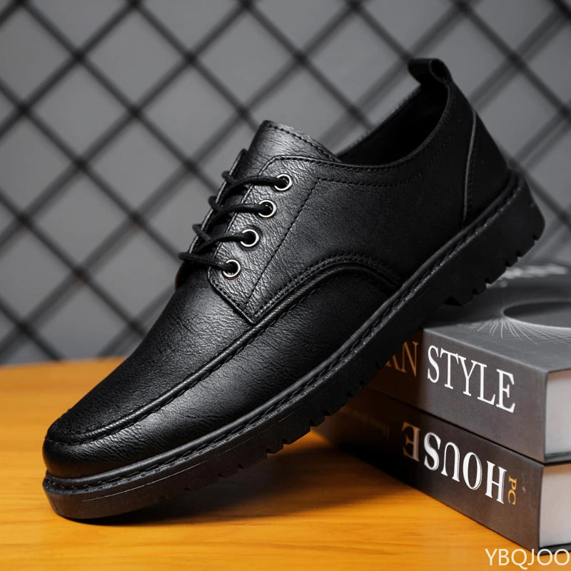 YBQJOO Men's Oxford Dress Shoes – Lace-Up Business Casual Men's Oxford Shoes Axl