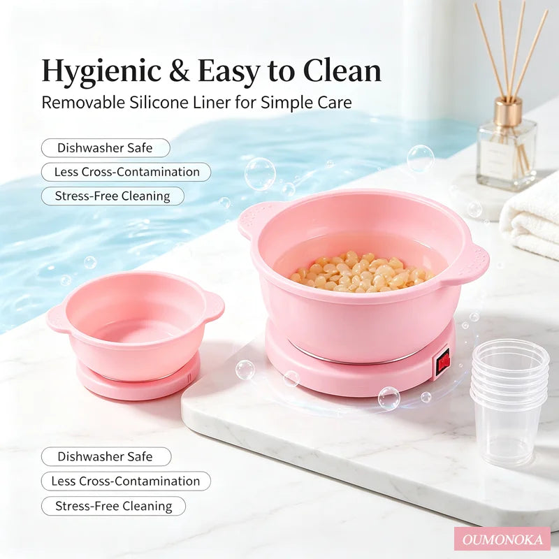 Oumonoka Wax Heater – Food-Grade Silicone Depilatory Pot Wax Heater Machine Axl