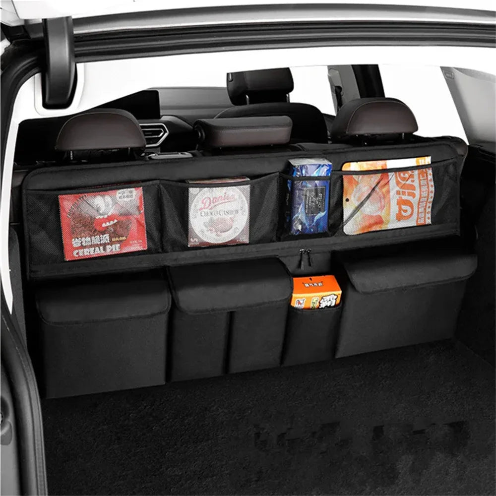Large Car Backseat Organizer – Mesh Seat Back Storage Bag Car Seat Organizer Axl