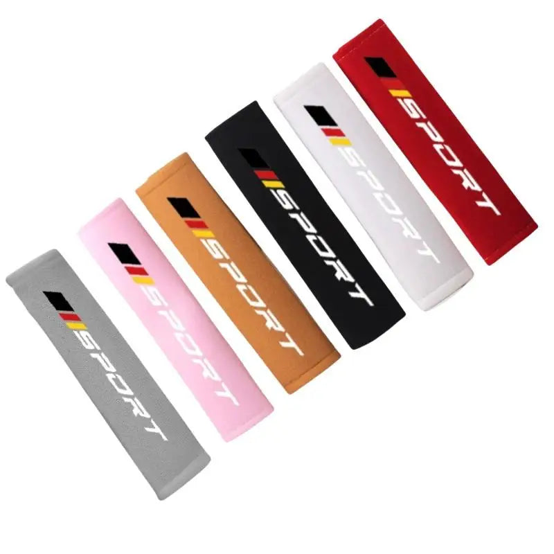 Soft Velveteen Car Seat Belt Cushion | 7 Colors, Universal Fit Seat Belt Cushion Axl
