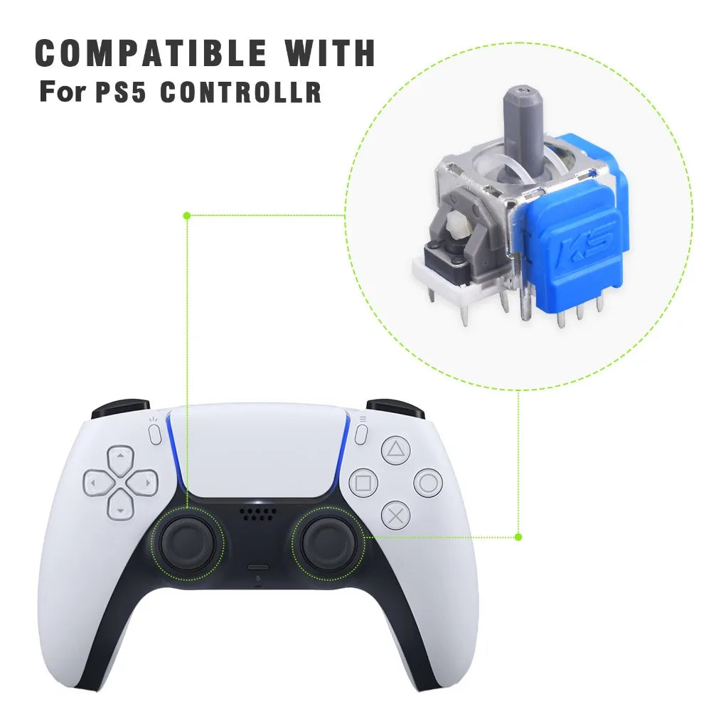 TMR Hall Effect Anti-Drift Joystick PS5/PS4/Xbox/Switch Pro Controller Replacement Part Axl for PS5