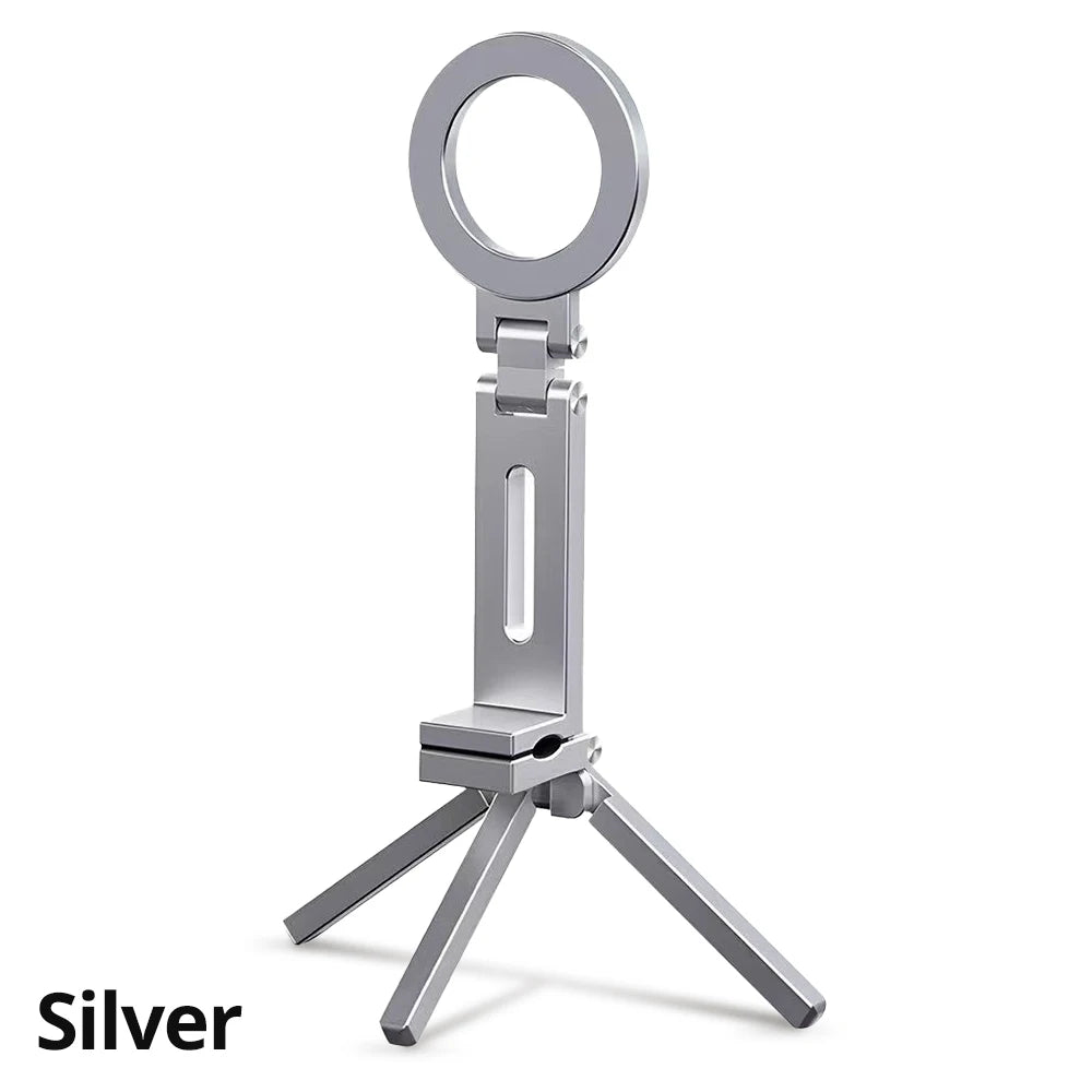 Magnetic Foldable Phone Tripod – 360° MagSafe Stand Phone Tripod Stand Axl WHITE
