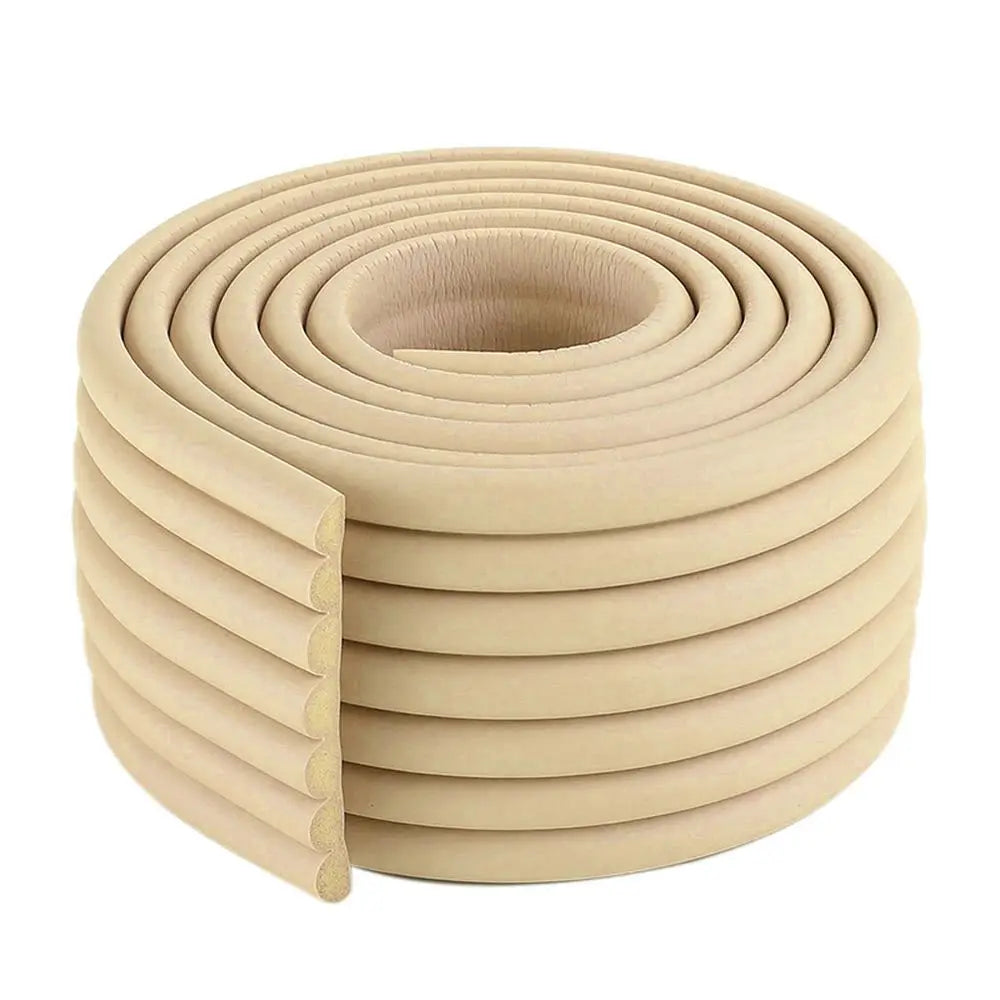 2m Baby Safety Desk Edge Guard – NBR Foam Corner Protector Edge Corner Guard Axl Beige