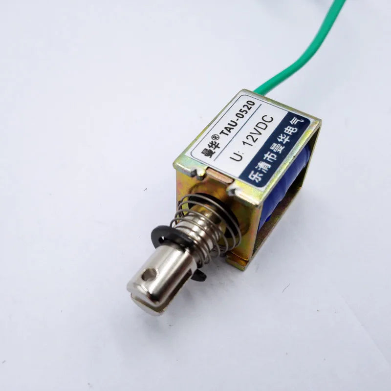 DC 12V/24V Pull Electromagnet TAU-0520 – 10mm Travel 400g Pull Solenoid Electromagnet Axl