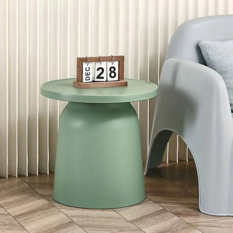 Modern Round Side Table – Minimalist Plastic Coffee Table Round Side Table Axl