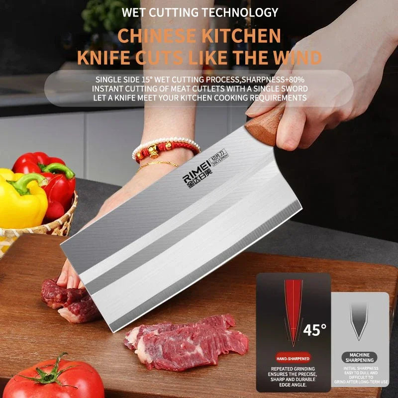 PLYS Stainless Steel Chef's Knife – Sharp Kitchen Cutting Tool Kitchen Chef's Knife Axl
