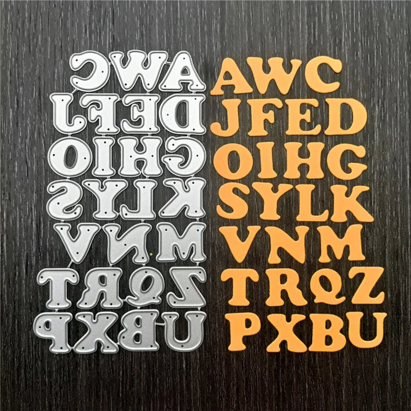 Square Lace Metal Cutting Dies – Alphabet & Numbers | DIY Crafts Metal Cutting Dies Axl