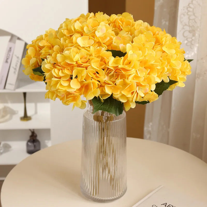 Silk Hydrangea Artificial Bouquet – Wedding & Home Décor Artificial Flower Bouquet Axl