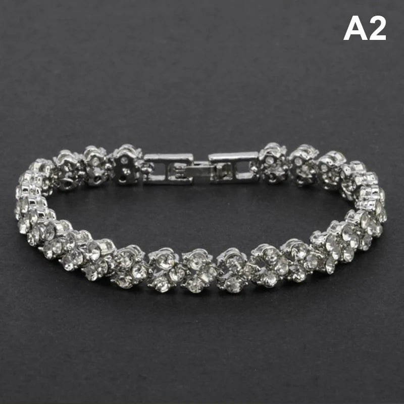 Crystal Magnetic Charm Bracelet – Gold Chain Jewelry for Women Charm Bracelet Axl Silver