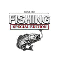 Metal Fishing Car Badge Emblem – Truck, SUV, RV & Boat Decal Car Badge Emblem Axl Silver