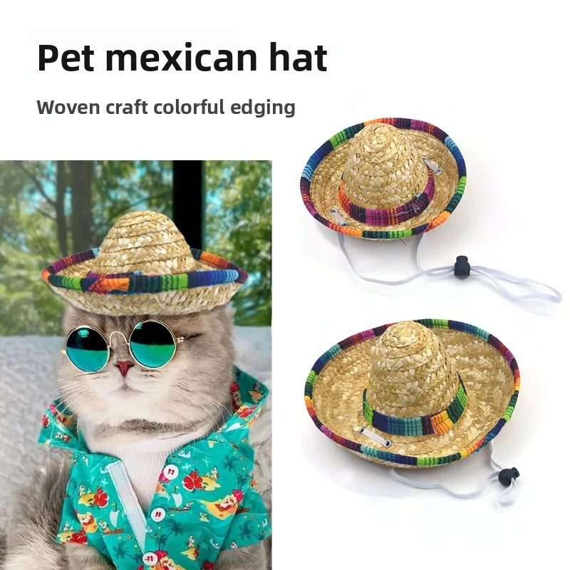 Adjustable Breathable Sun Hat for Cats & Dogs | Summer Pet Hat Pet Hat Axl