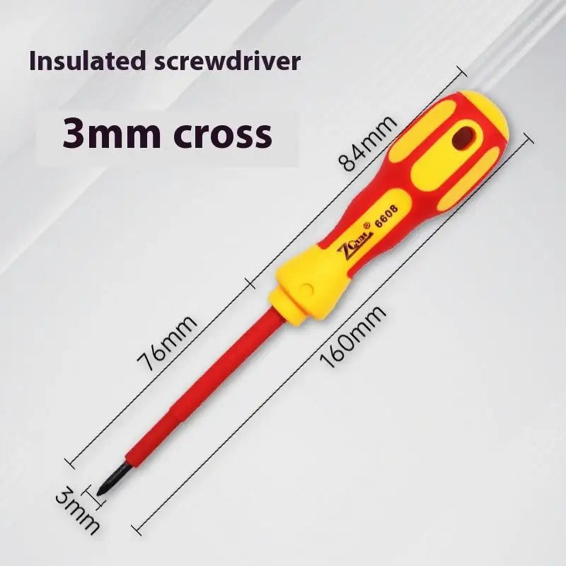 Insulated Screwdriver 1000V – Phillips & Flat CR-V Hand Tool Insulated Screwdriver Axl A1