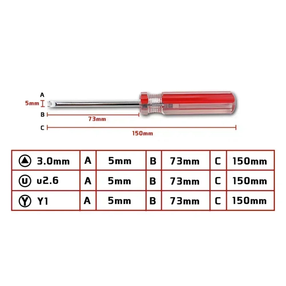 Special Shaped Magnetic Screwdriver – Y, U, Triangle & Multi-Point Specialty Screwdriver Axl