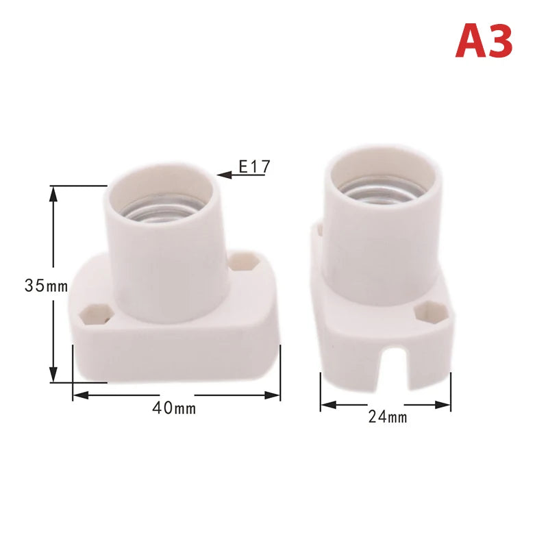 E12 E14 E17 Mini Screw Lamp Holder Light Bulb Socket Adapter Lamp Socket Adapter Axl No plug A3