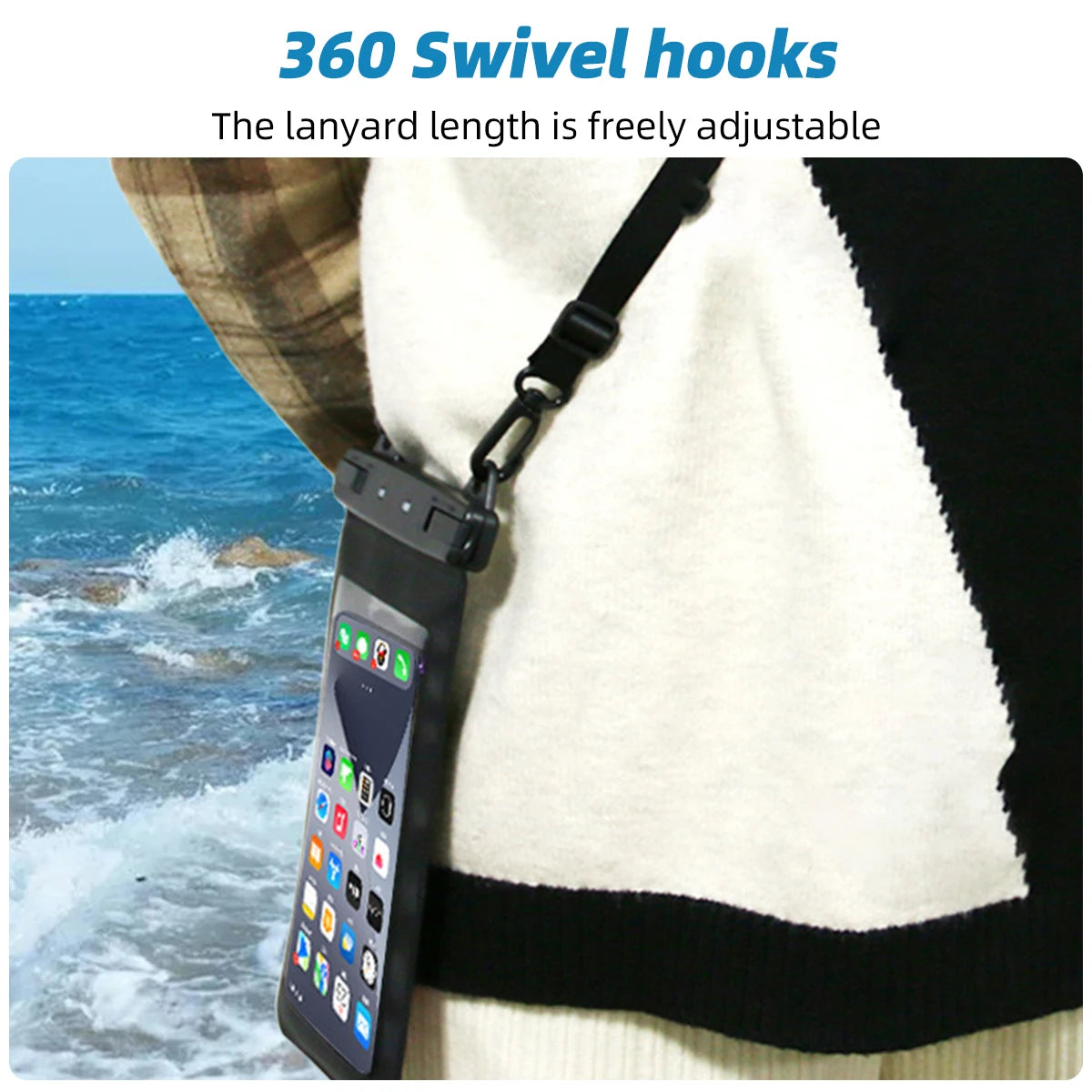 IPX8 Waterproof Phone Pouch – Dry Bag for iPhone 16 & Beach Waterproof Phone Pouch Axl