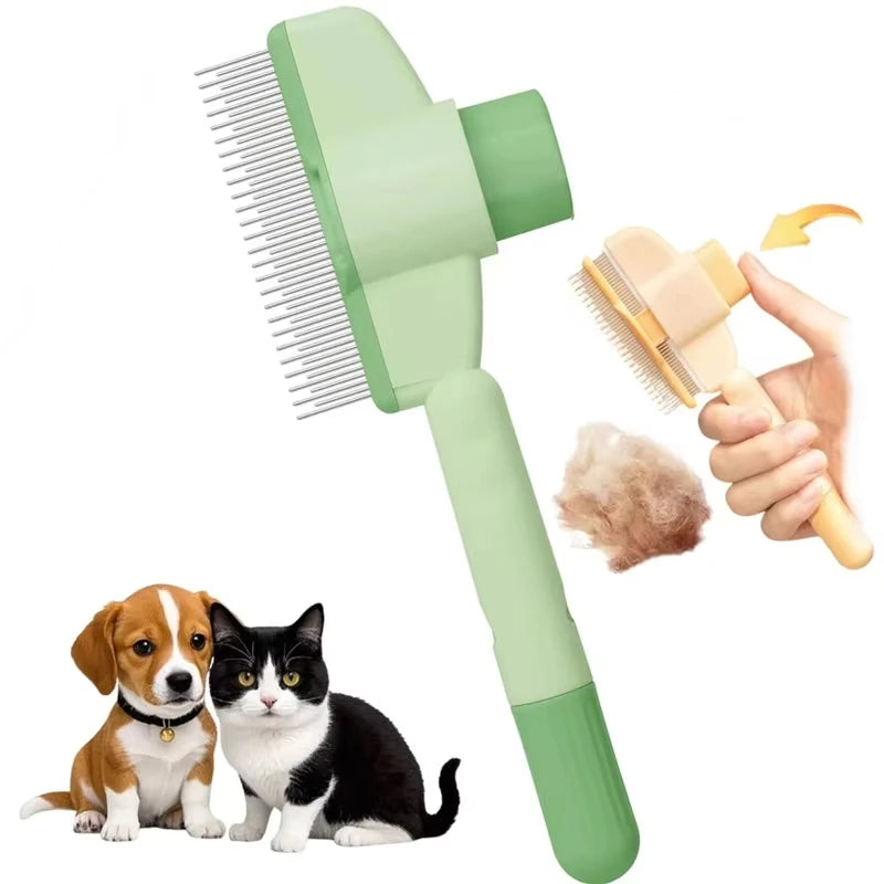 Self-Cleaning Pet Grooming Comb for Dogs & Cats | Deshedding Pet Grooming Comb Axl