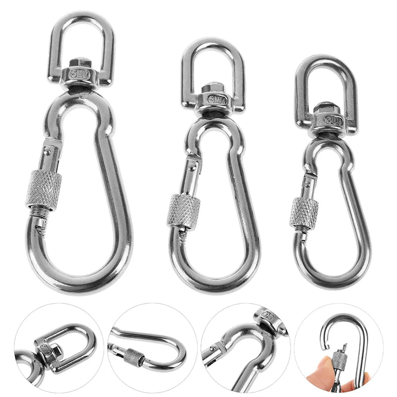 Stainless Steel Swivel Snap Hook Carabiner Clip | Dog Leash Dog Leash Clip Axl