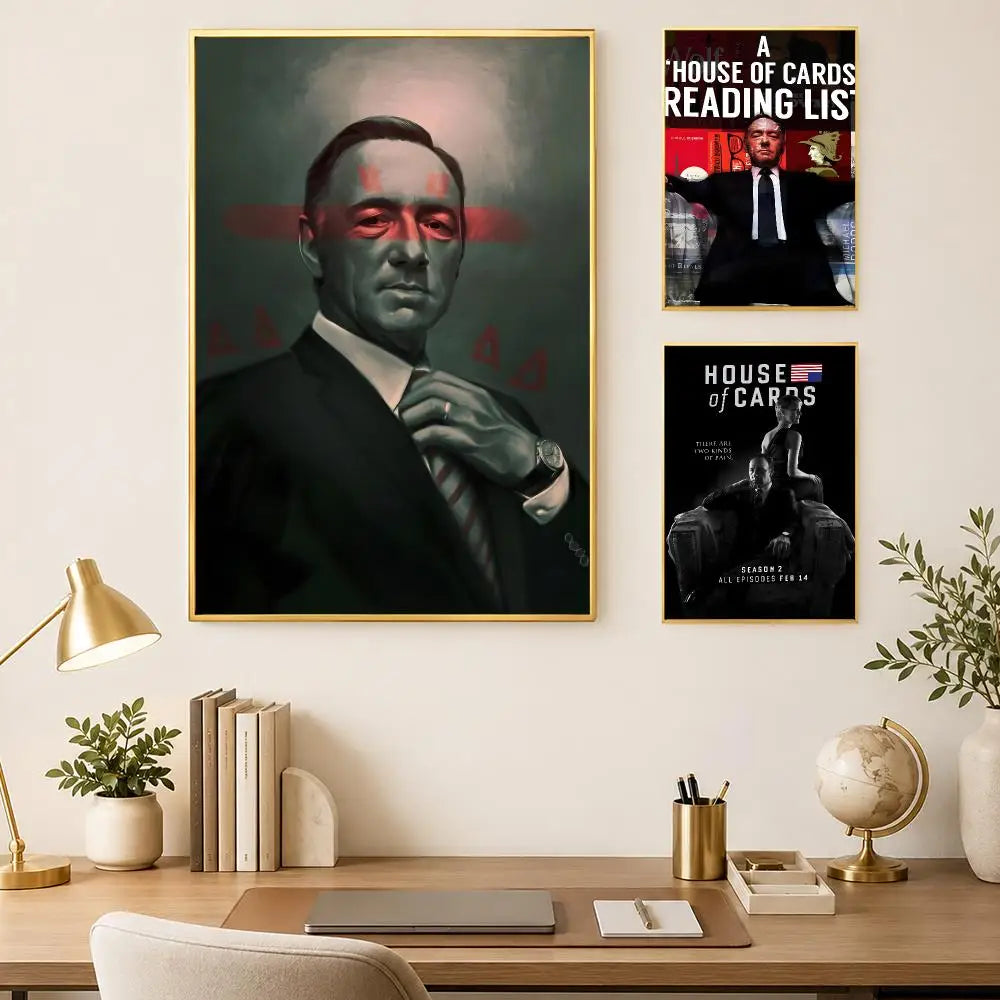 House of Cards TV Poster – Self-Stick HD Wall Art Decor Wall Art Poster Axl