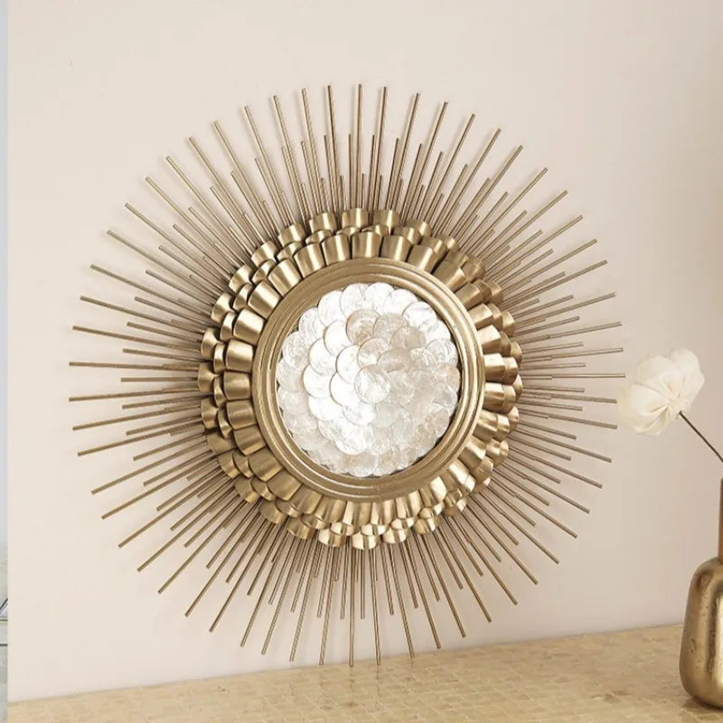 Shell & Metal Wall Art – Luxury Modern Mural Home Decor Metal Wall Art Axl