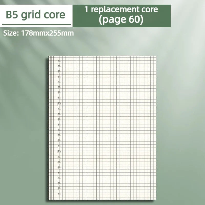 Transparent PP Loose-Leaf Binder Cover A4 A5 B5 – DIY Notebook