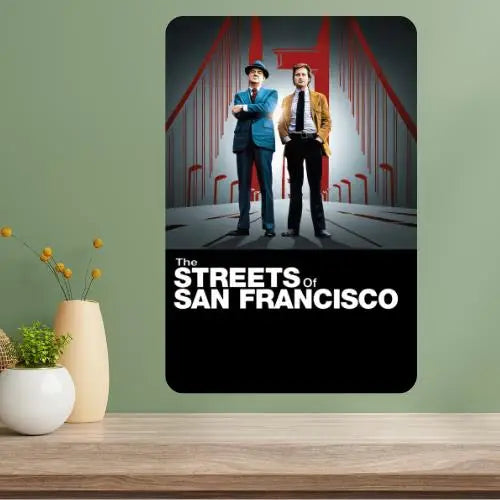 Streets of San Francisco TV Show Retro Metal Poster Sign Metal Wall Sign Axl aluminum sign aluminum 40x30cm