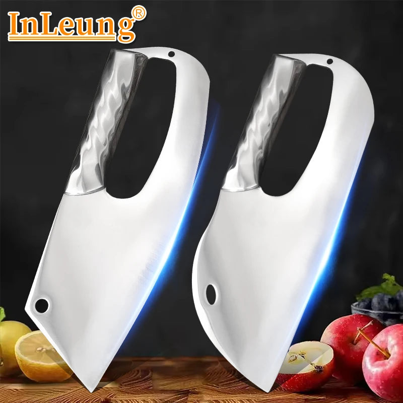 InLeung Stainless Steel Meat Cleaver & Chef Kitchen Knife Kitchen Cleaver Knife Axl