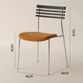 Retro Nordic Dining Chair – Cushioned Minimalist Kitchen Chair Dining Chair Axl Black Yellow