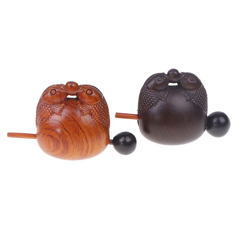 Solid Wood Fish Percussion Instrument | Buddhist Decor Ornament Wood Percussion Ornament Axl