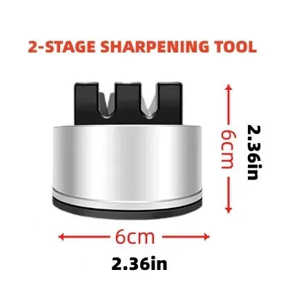 Hands-Free Knife Sharpener with Suction Base | All Knives Knife Sharpener Axl 2 card slots S