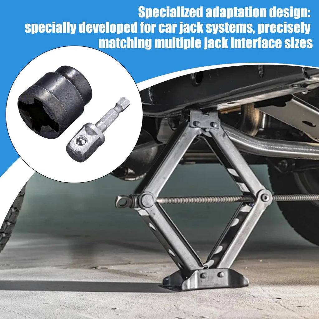 Scissor Jack Adapter Socket – Electric & Manual Wrench Tool Jack Socket Adapter Axl