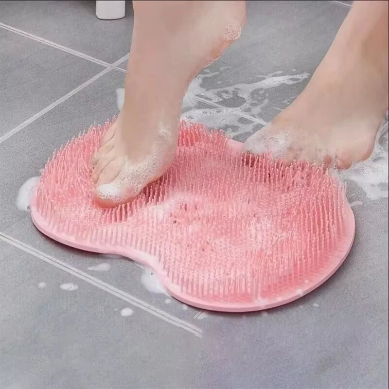 Silicone Foot Scrubber & Back Massage Pad | Bath Brush Silicone Bath Scrubber Axl