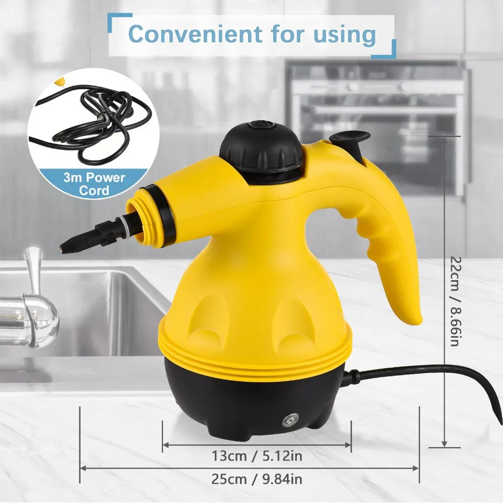 BALASHOV Handheld Steam Cleaner – Kitchen, Car & Home | 1000W Handheld Steam Cleaner Axl