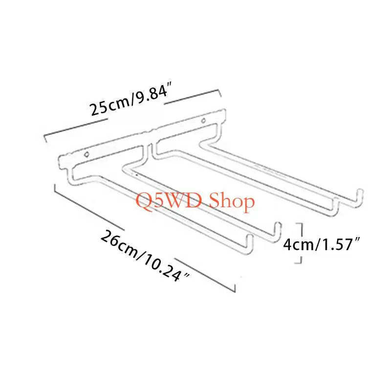 Metal Wine Glass Rack – Wall Mounted Kitchen & Bar Holder Wine Glass Rack Axl