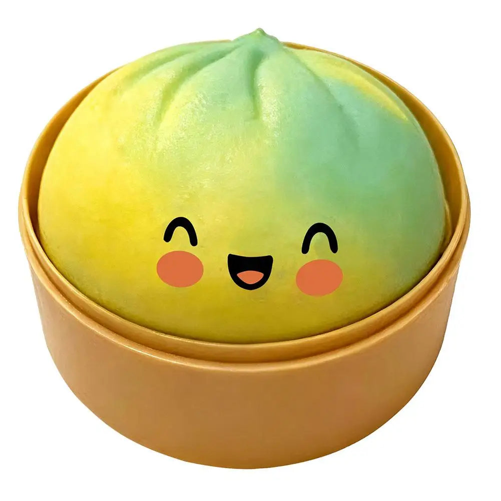 Steamed Bun Squishy Squeeze Fidget Toy – Sensory Party Gift Squishy Fidget Toy Axl Yellow green