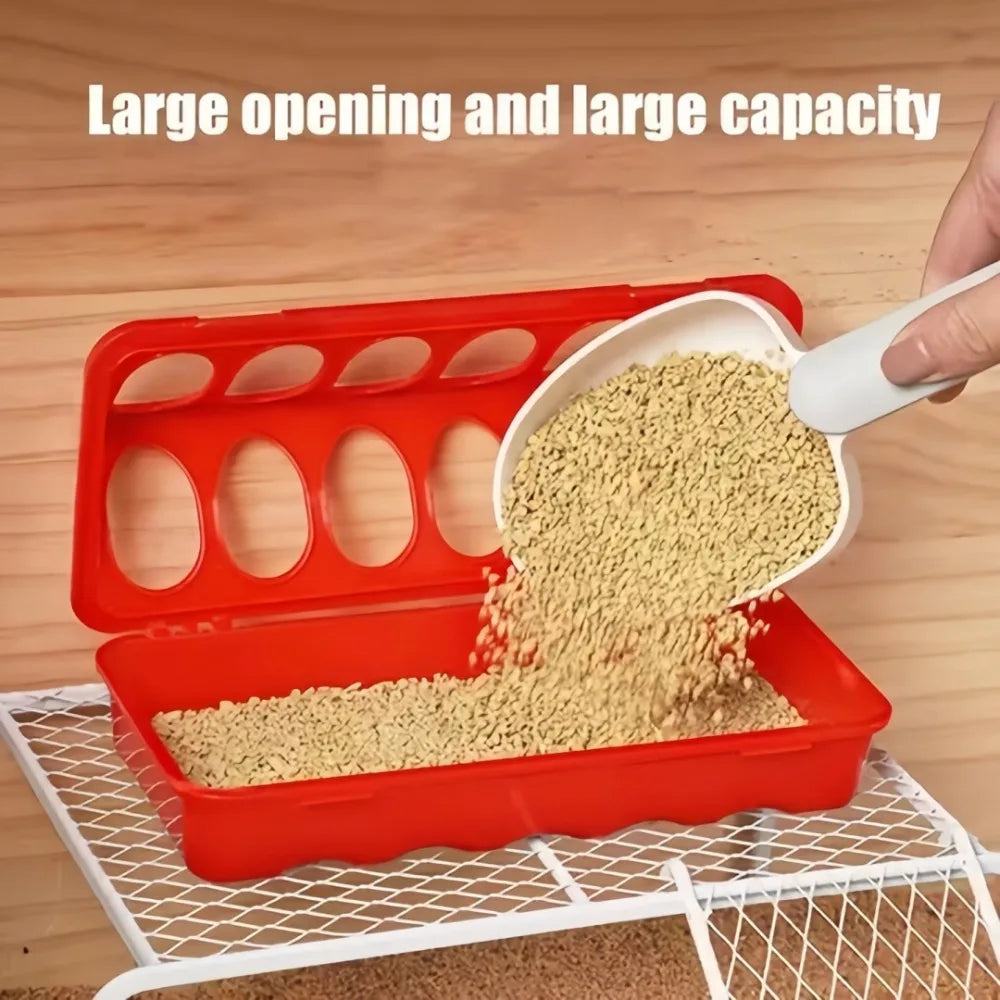 12/18 Hole Double Row Plastic Poultry Ground Feeder – Chickens Poultry Ground Feeder Axl