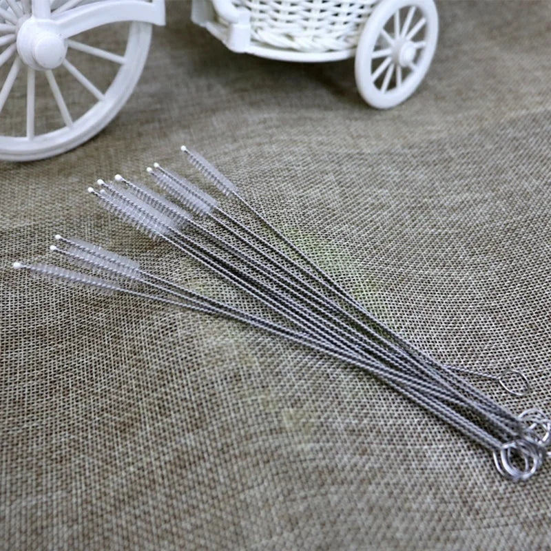 10-Pack Nylon Straw Cleaning Brushes – Reusable Pipe Cleaner Set Straw Cleaning Brush Axl