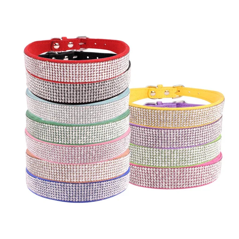 Rhinestone Crystal Dog Collar – Bling Pet Collar for Small Dogs Rhinestone Pet Collar Axl